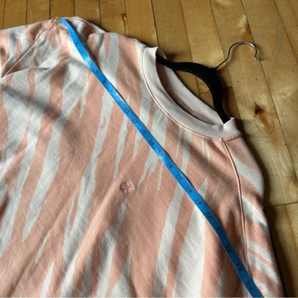 Sweaty Betty Orange Abstract Zebra Print Relaxed Sweatshirt - Picture 9 of 9